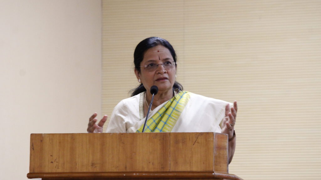 Secretary Ma'am Vasuki delivering presidential address