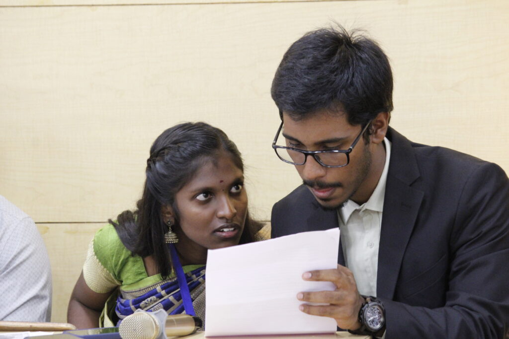 Geoffrey & Aarthi preparing MOC